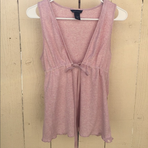 Moda International Tops - V-neck tie tank