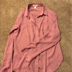 Chiffon button down blouse