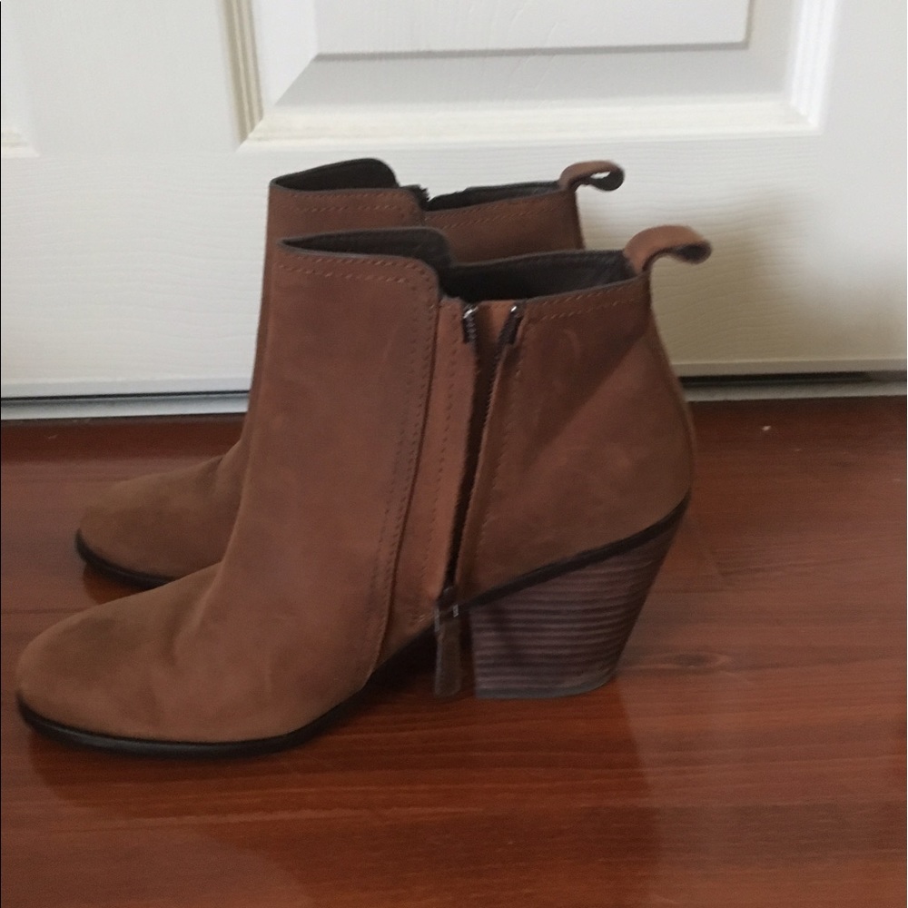 Cole Haan Chesney Leather Ankle Booties, cognac