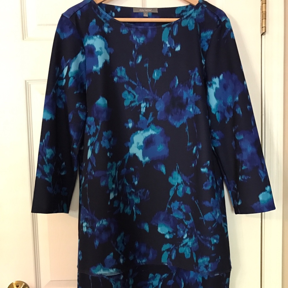 Scuba Fabric Shift Dress