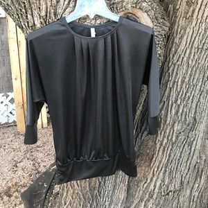 Dark Grey Satin Tunic