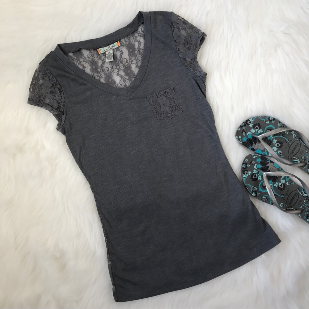 Love Change Back Lace Tee
