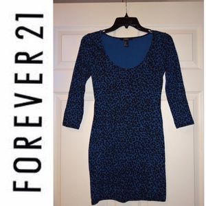 ❤️ Forever 21 Cheetah Body Con Dress