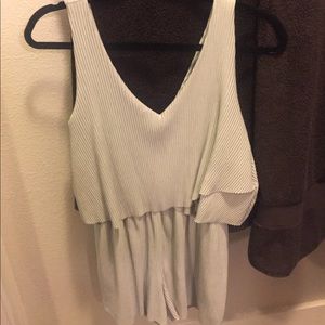 silver sparkly romper