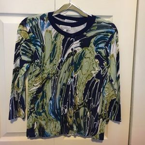 Spring Patterned Sweater Set