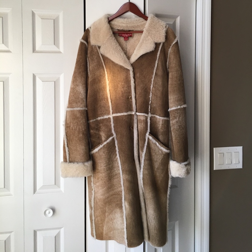 Sundance brand, genuine suede full-length coat