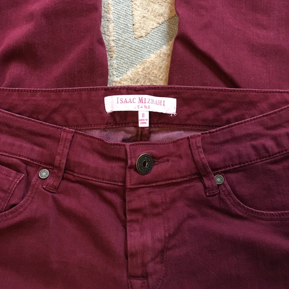 Isaac Mizrahi Jeans, maroon