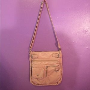 Light pink crossbody purse