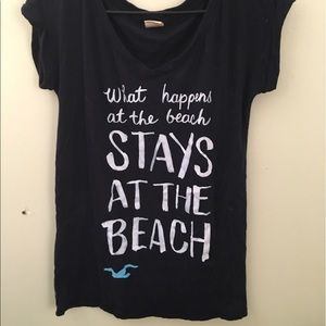 What happens at the beach...