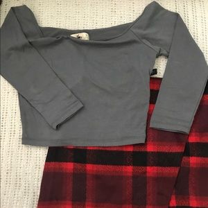 Hollister off the shoulder crop top