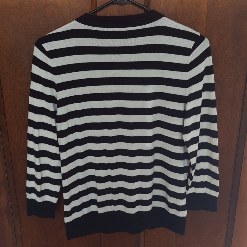 Talbots Striped Cardigan - Picture 2 of 3