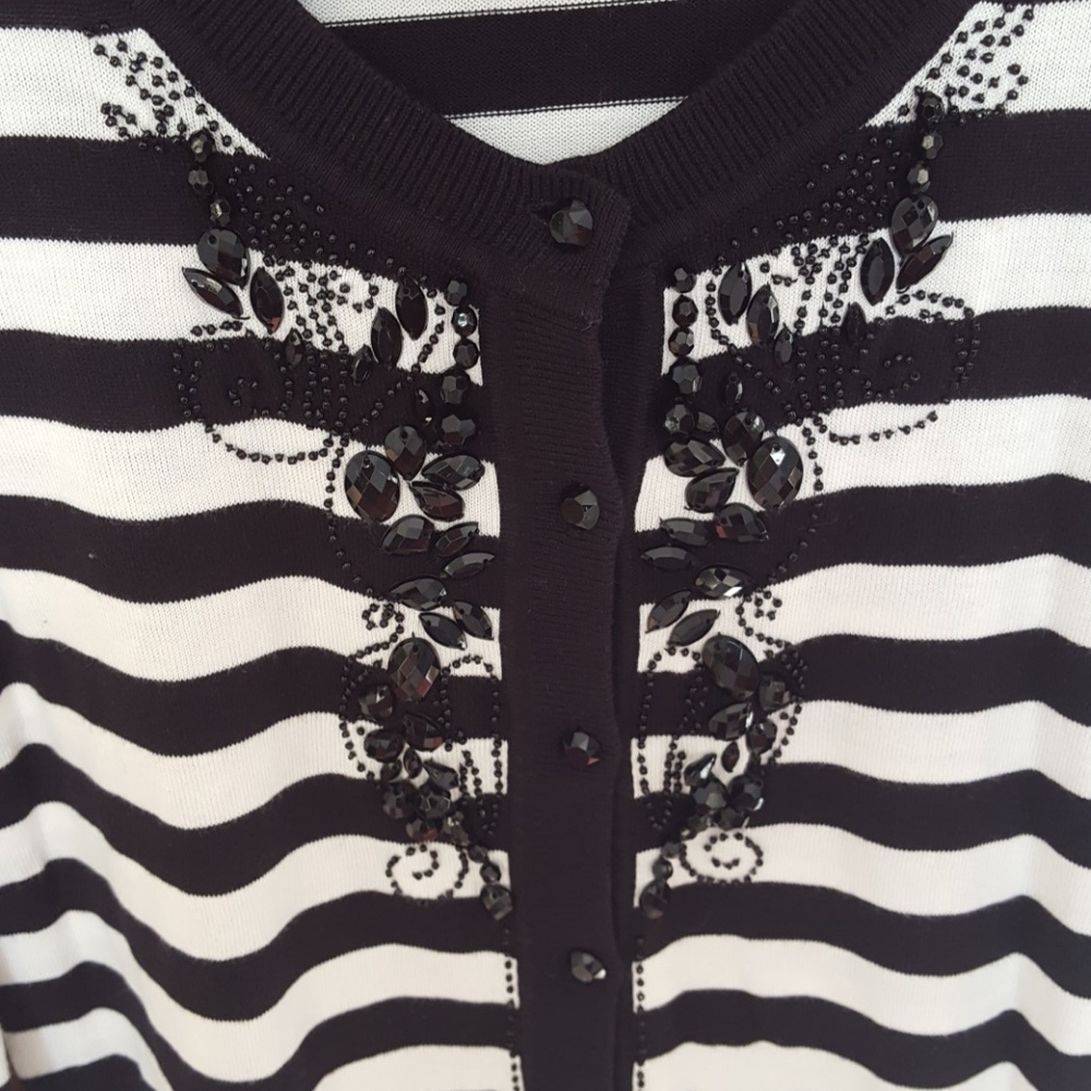 Talbots Striped Cardigan - Picture 3 of 3