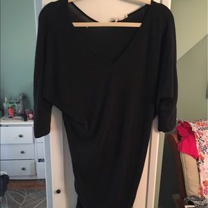 Black Dolman Sleeve Dress