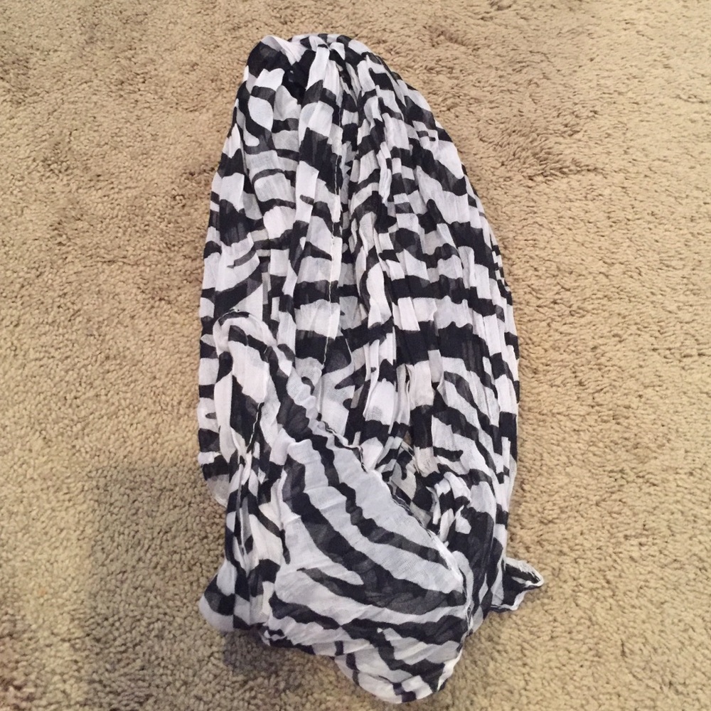 Zebra print scarf