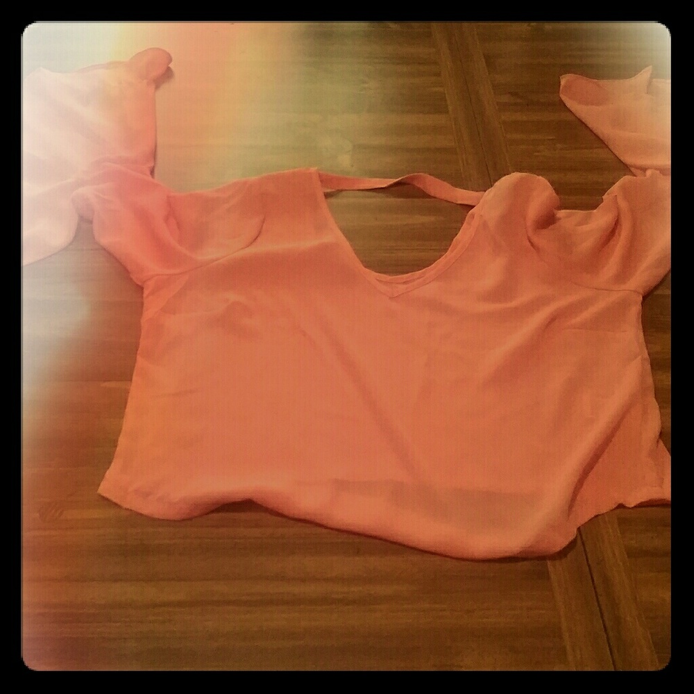 Pink crop top