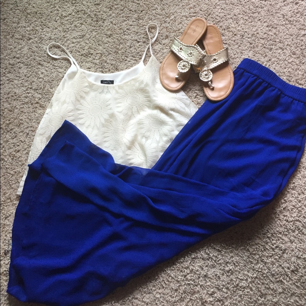 Old Navy Cobalt blue maxi skirt