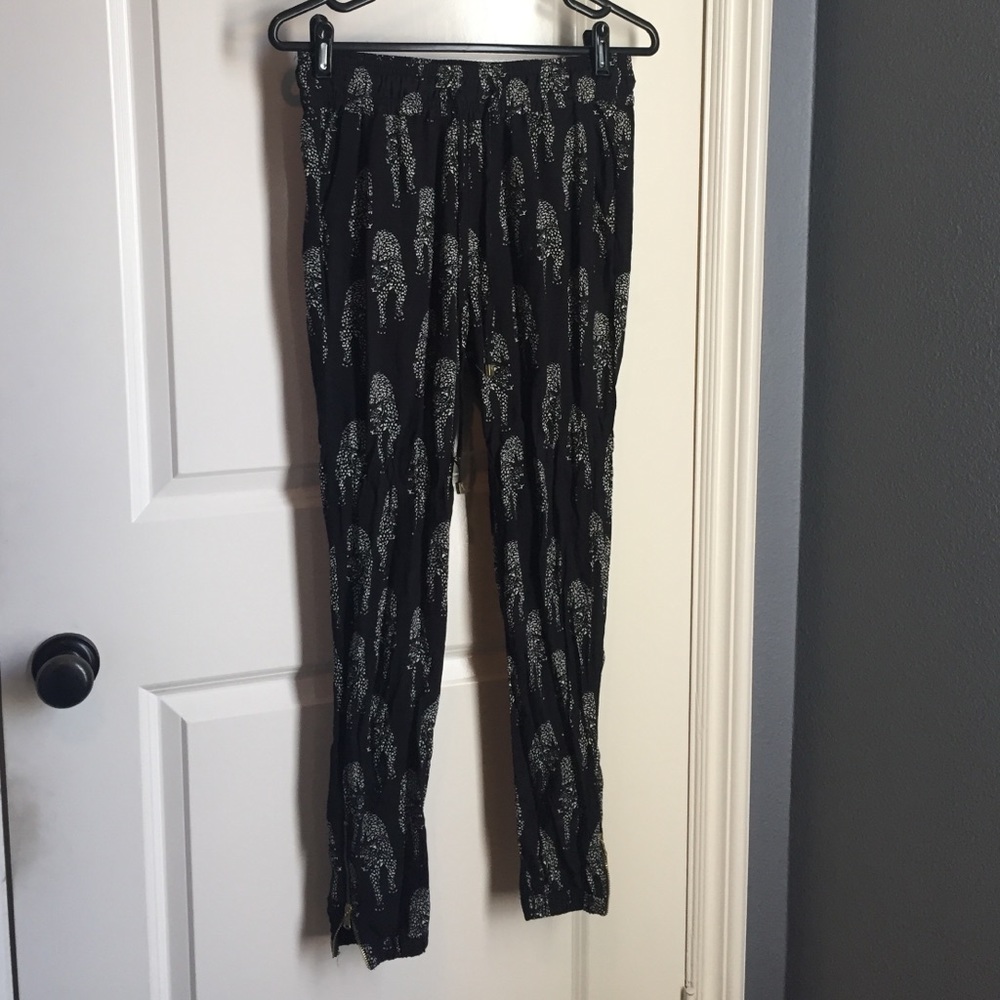 Zara Slouchy Cheetah Pants