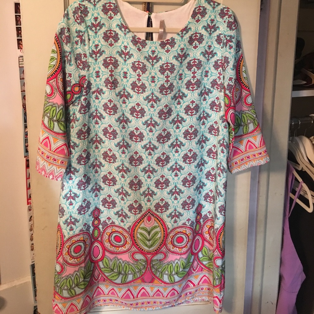 Pastel paisley boutique dress