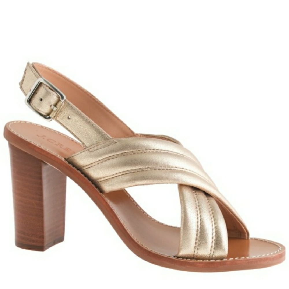 NWT J Crew Metallic Marcie Sandals