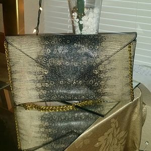 Jcrew snake skin hand bag