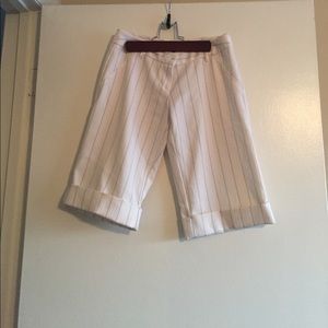 White striped shorts