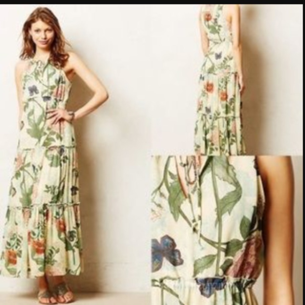 Meave Miravilla green floral maxi.