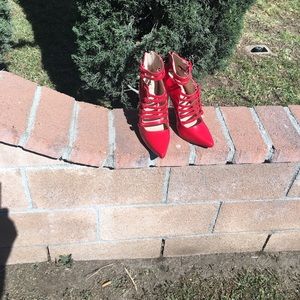 NWOT SCENE 5 inches Red Patent Leather Heels 👠