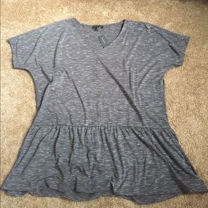 NWT "Space Dye" peplum top - The Limited