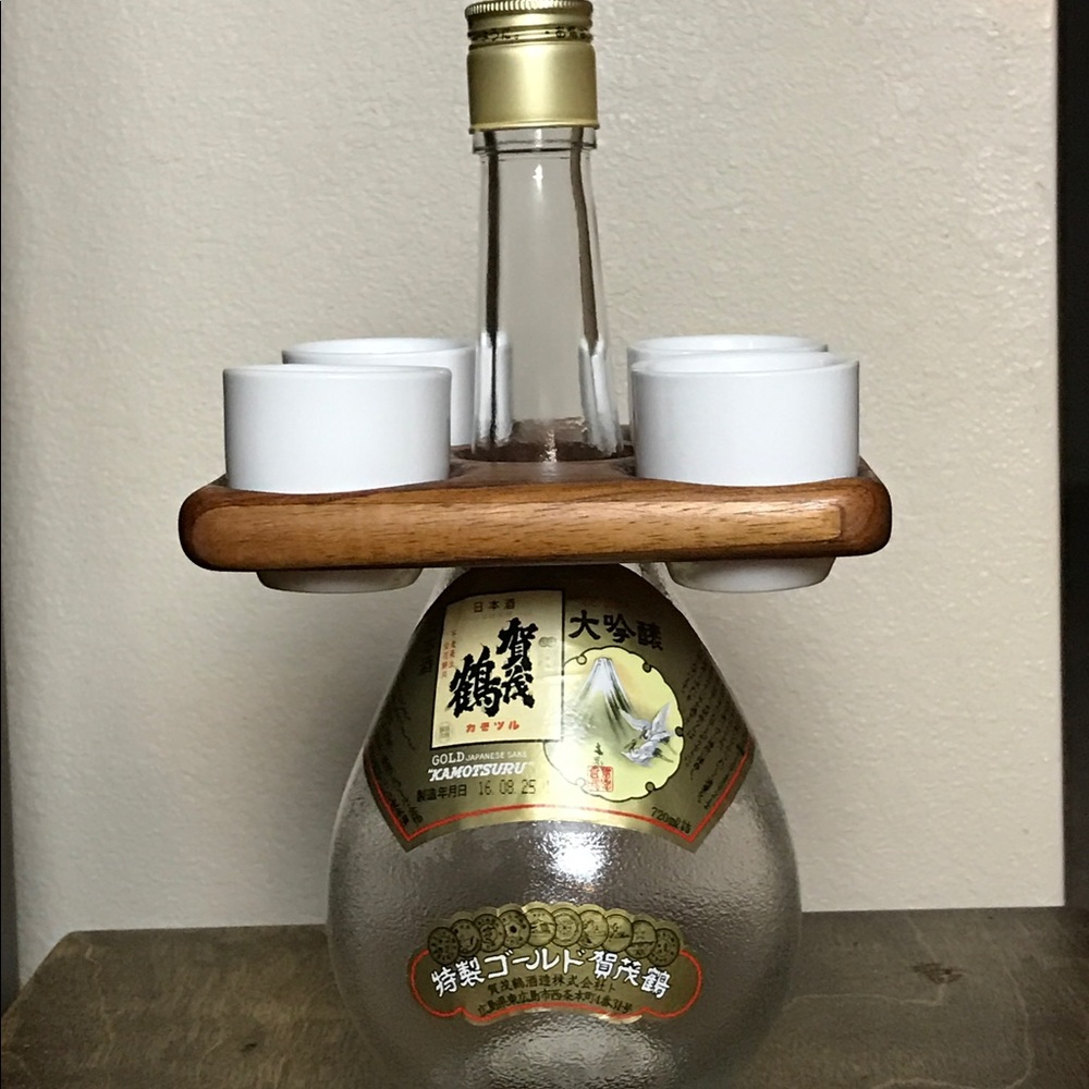 Sake/Shot Glass Holder. Made by Ocean Pillers