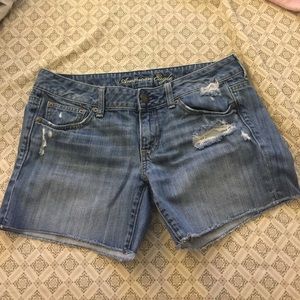 AE denim shorts