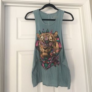 LIFE CLOTHING CO Lion Multicolored Muscle Tank XS
