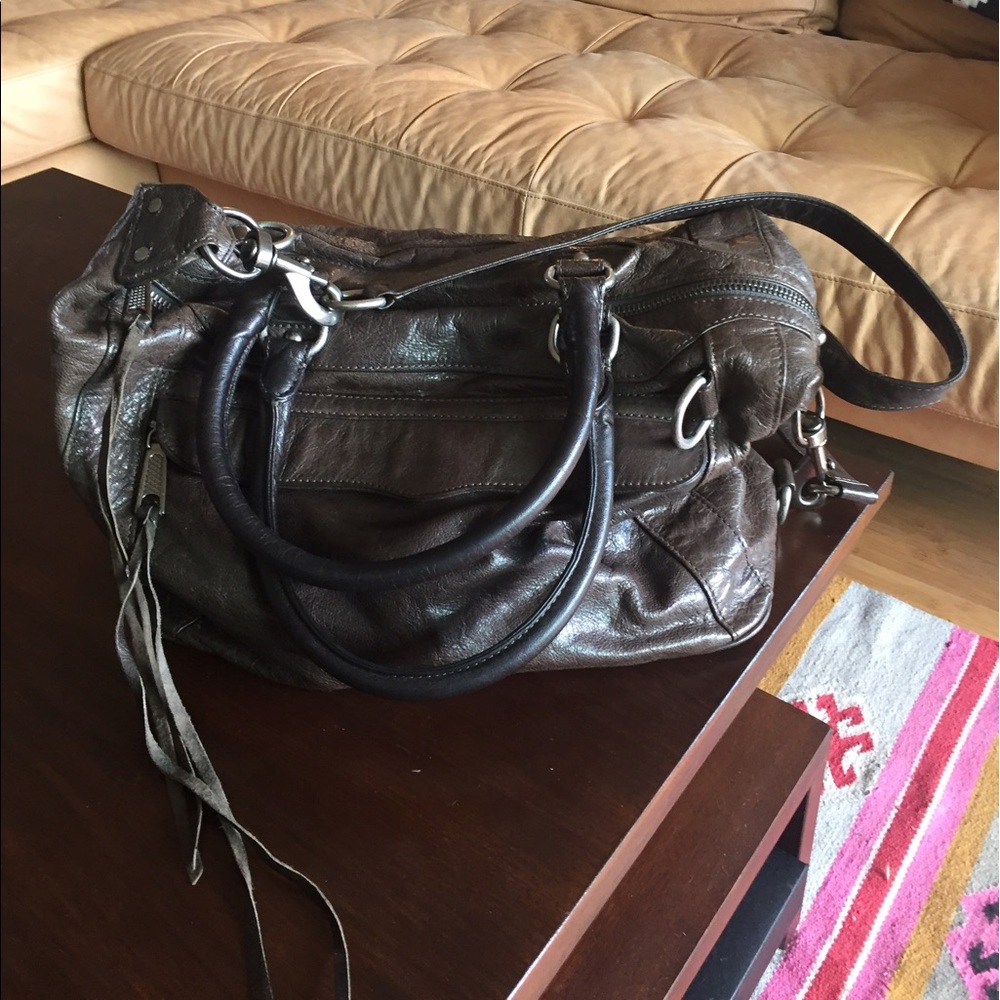 Rebecca Minkoff - Gray Leather Shoulder Bag