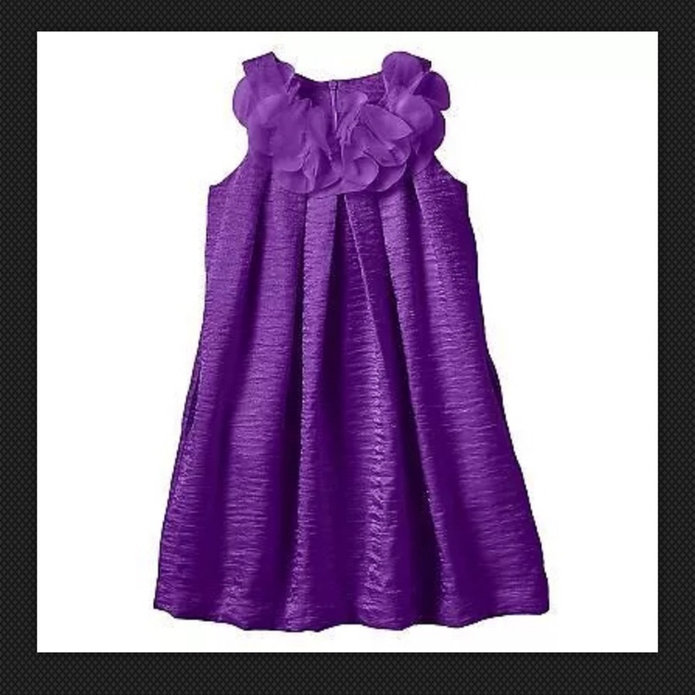 NWOT-Jessica McClintock Girls Purple Dress-Size 6x