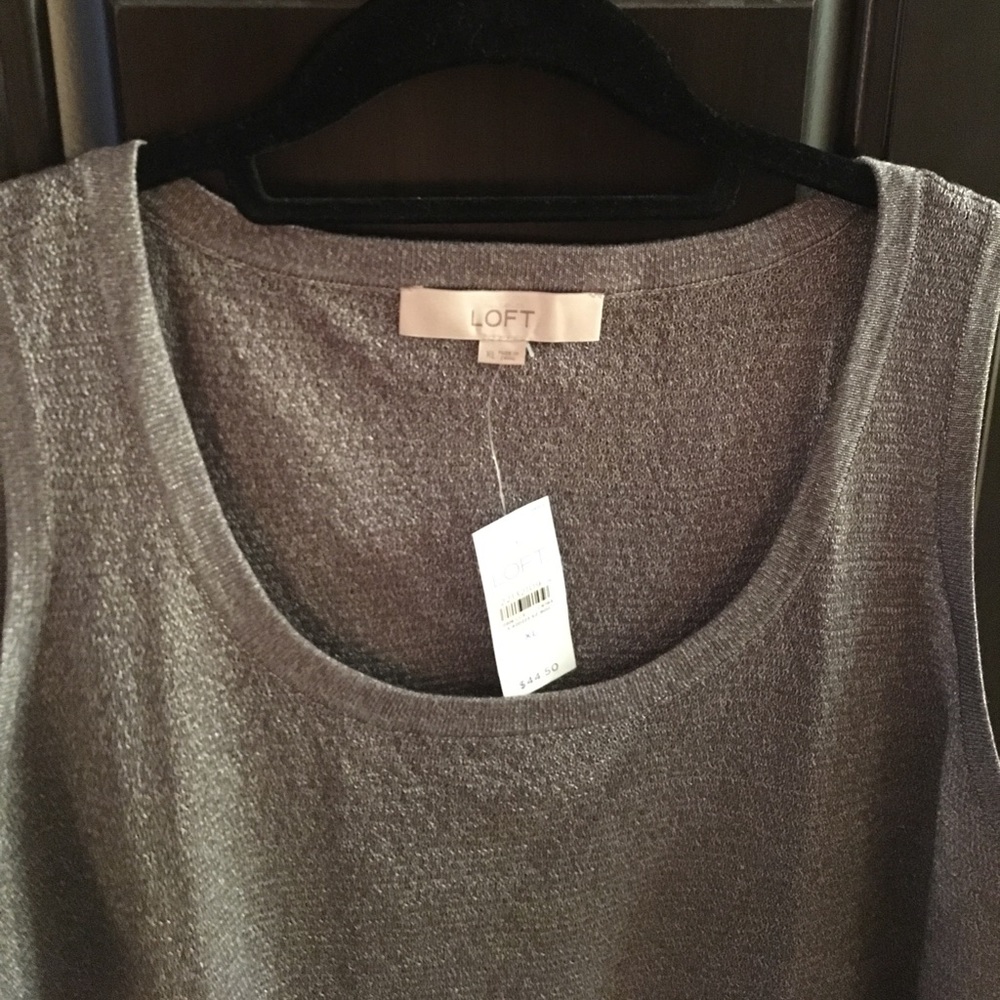Brand new shimmer sweater tank!