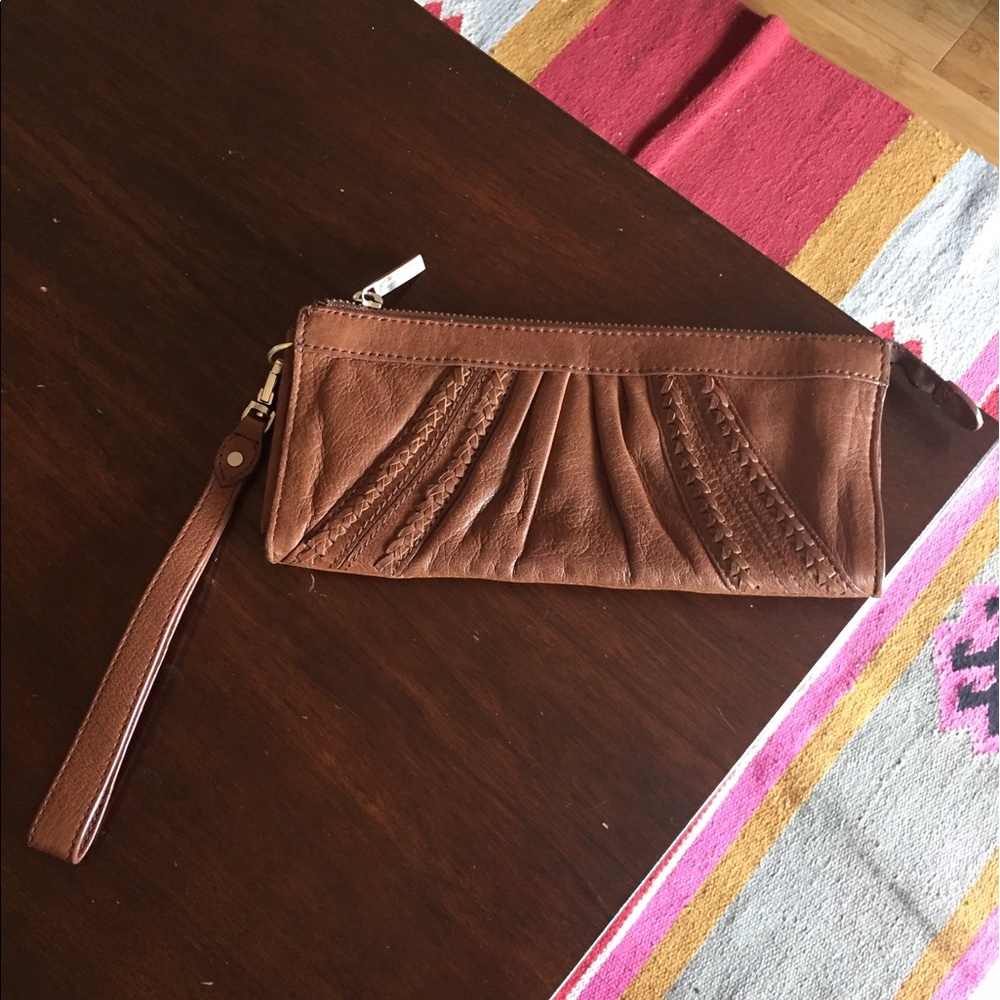 Junior Drake - Brown Buttery Leather Clutch