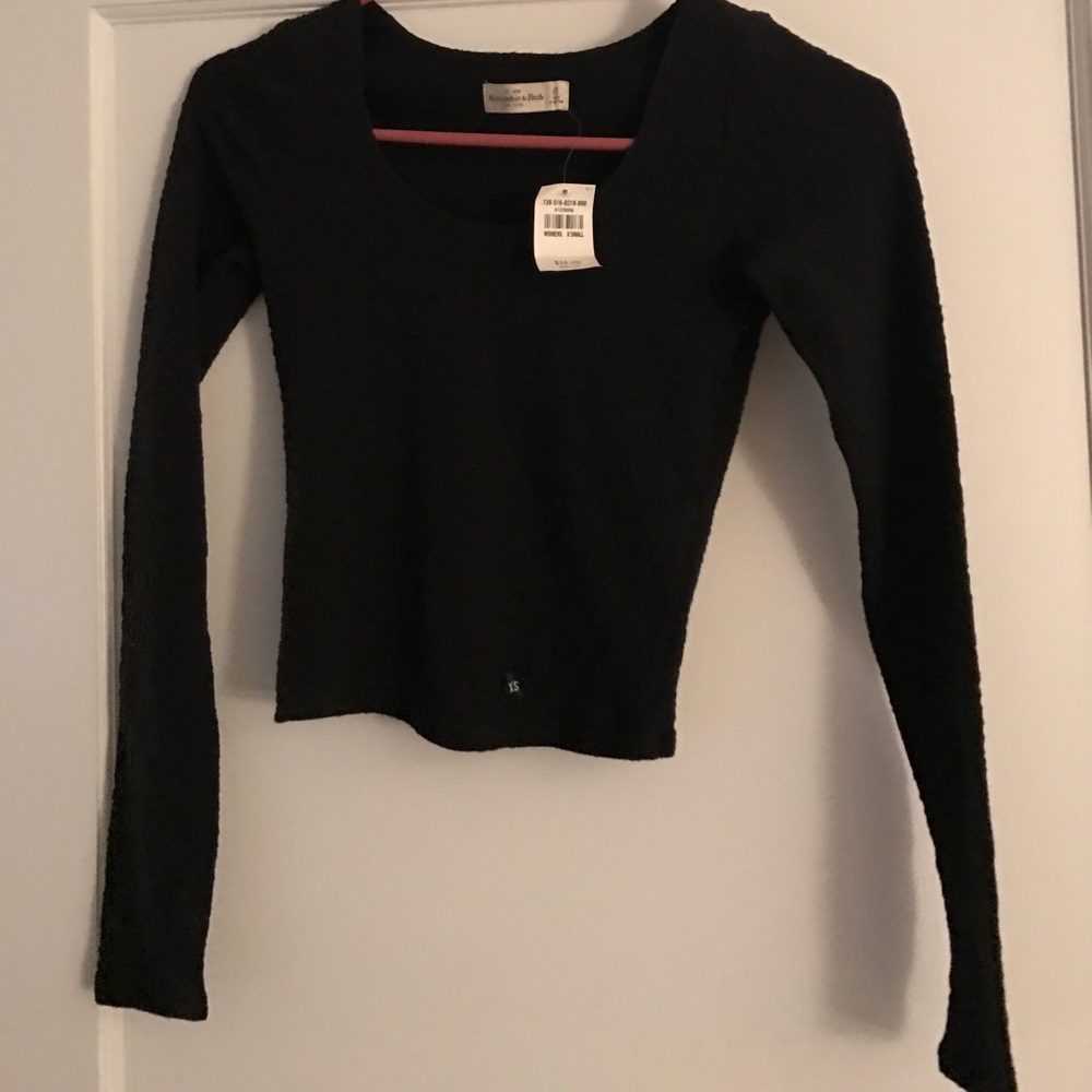 Abercrombie & Fitch, Women's black XS crop top