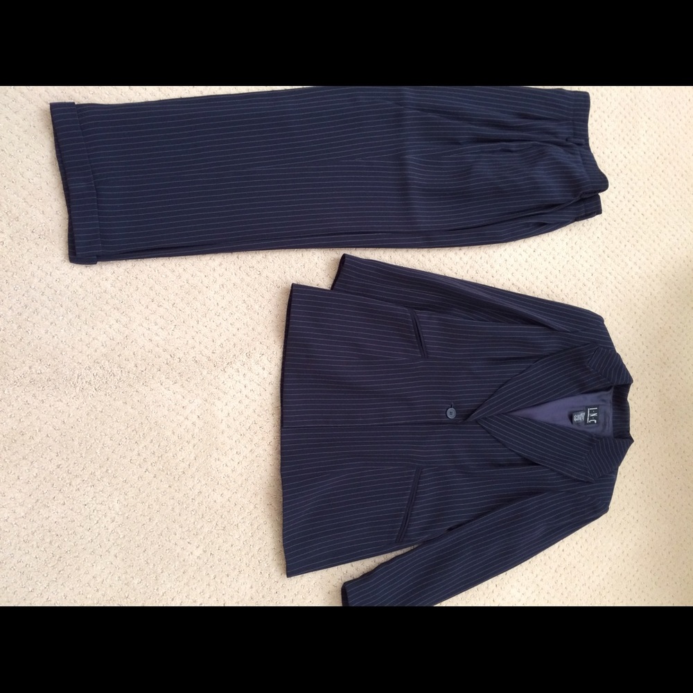 I.N.C lined blue pant suit