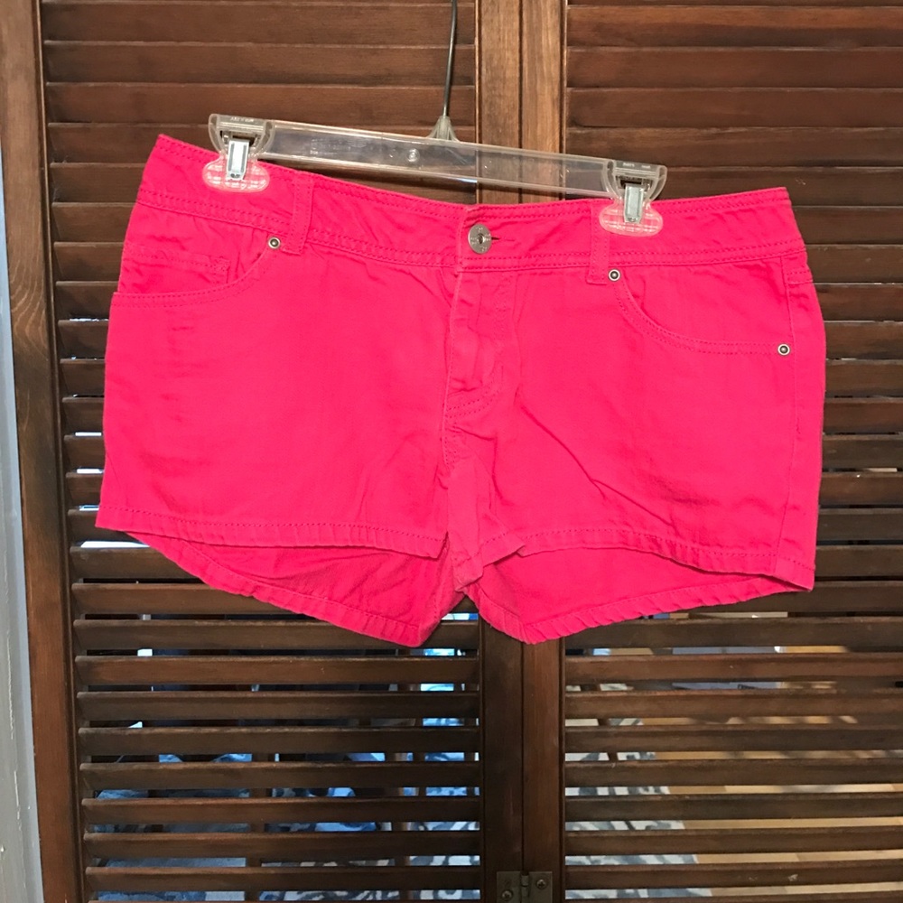 Hot Pink Jean Shorts