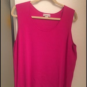 Hot pink sweater tank