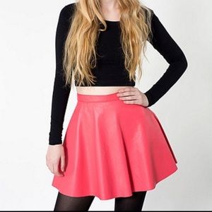 American Apparel 💯 Leather Circle Skirt, NWOT