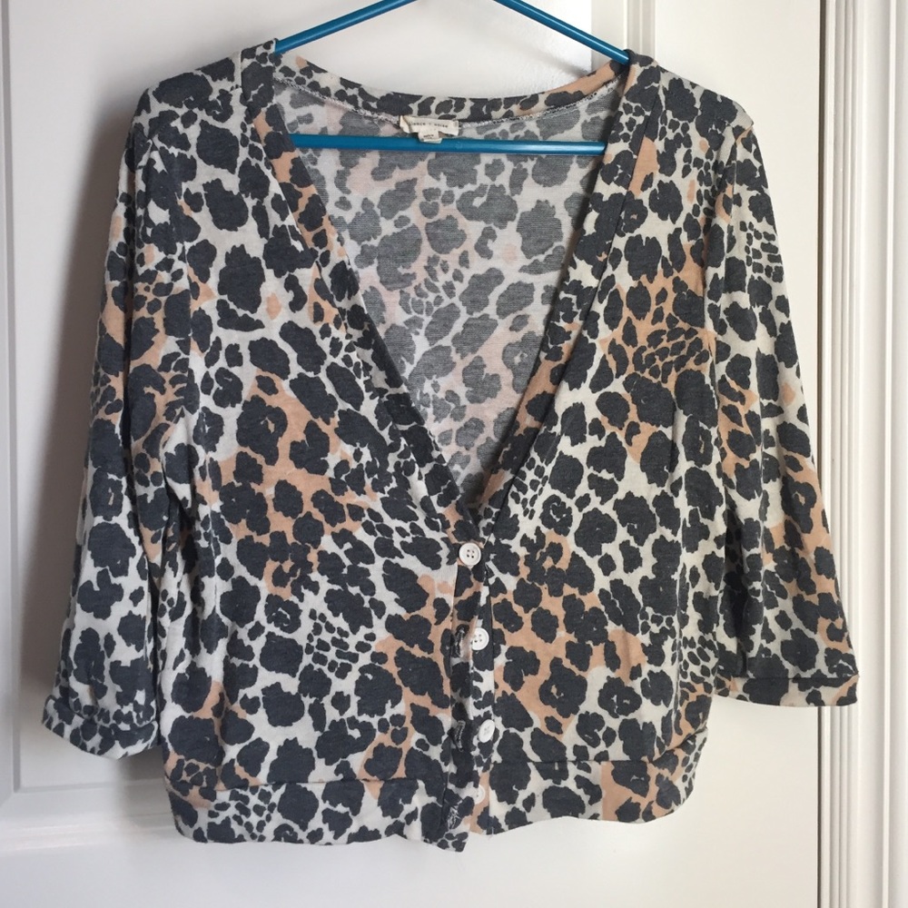 Urban Outfitters Leopard Cardigan