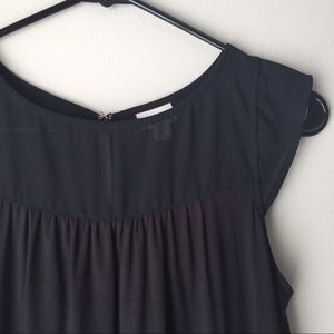 Merona Black Cap Sleeve/Sleeveless Top Size XS