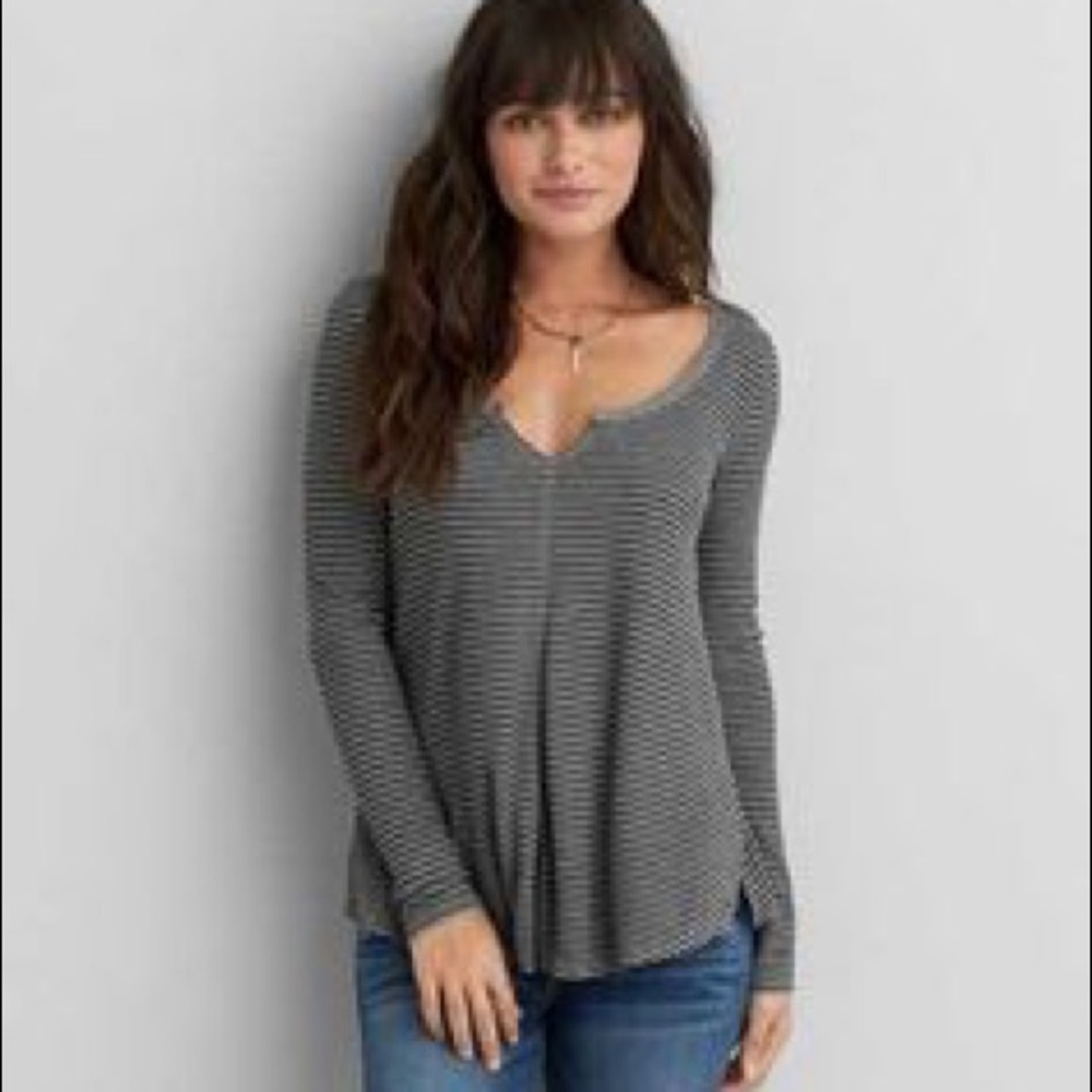 American Eagle Outfitters Soft & Sexy Waffle Tee
