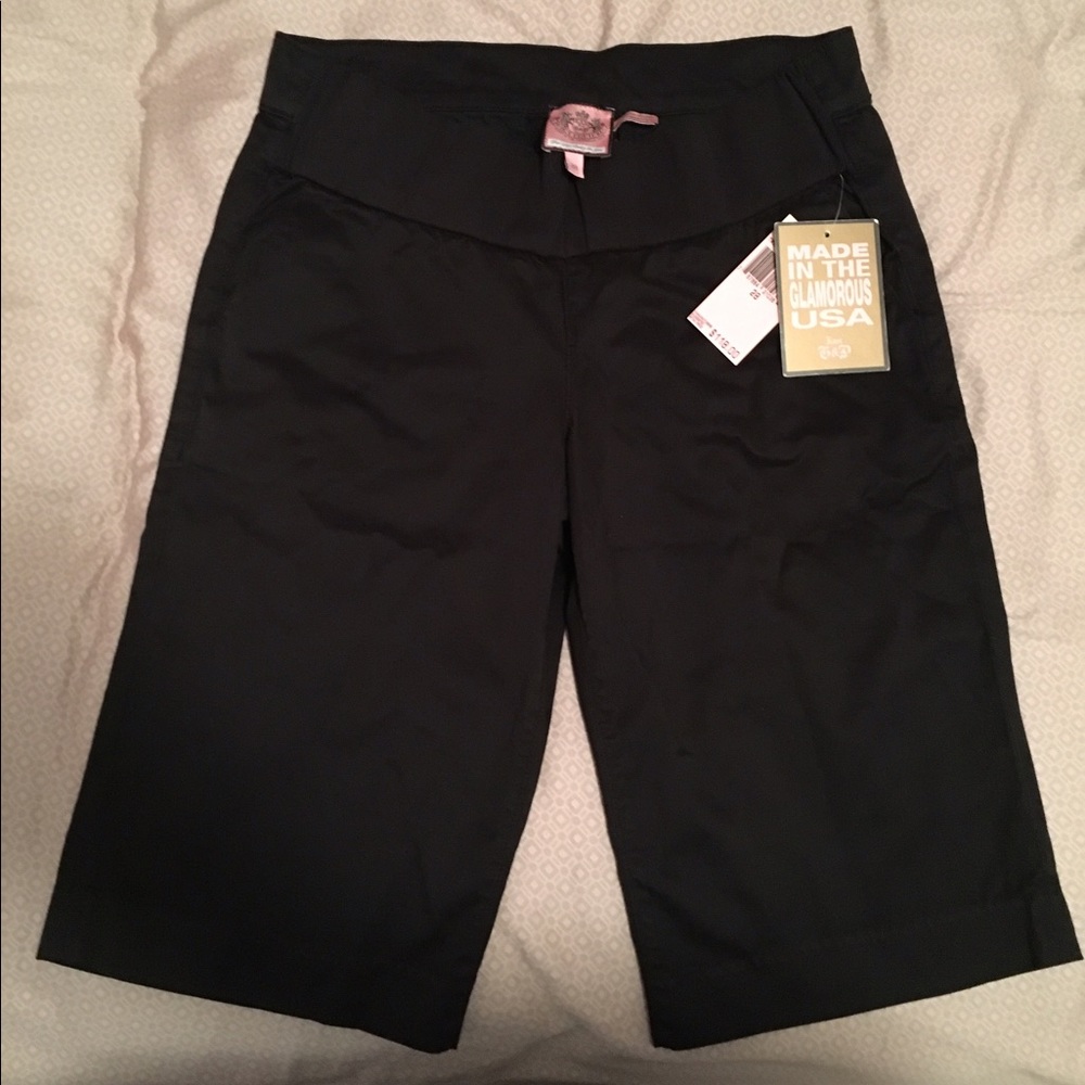 Juicy Couture, Black Bermuda Shorts (Size 28)