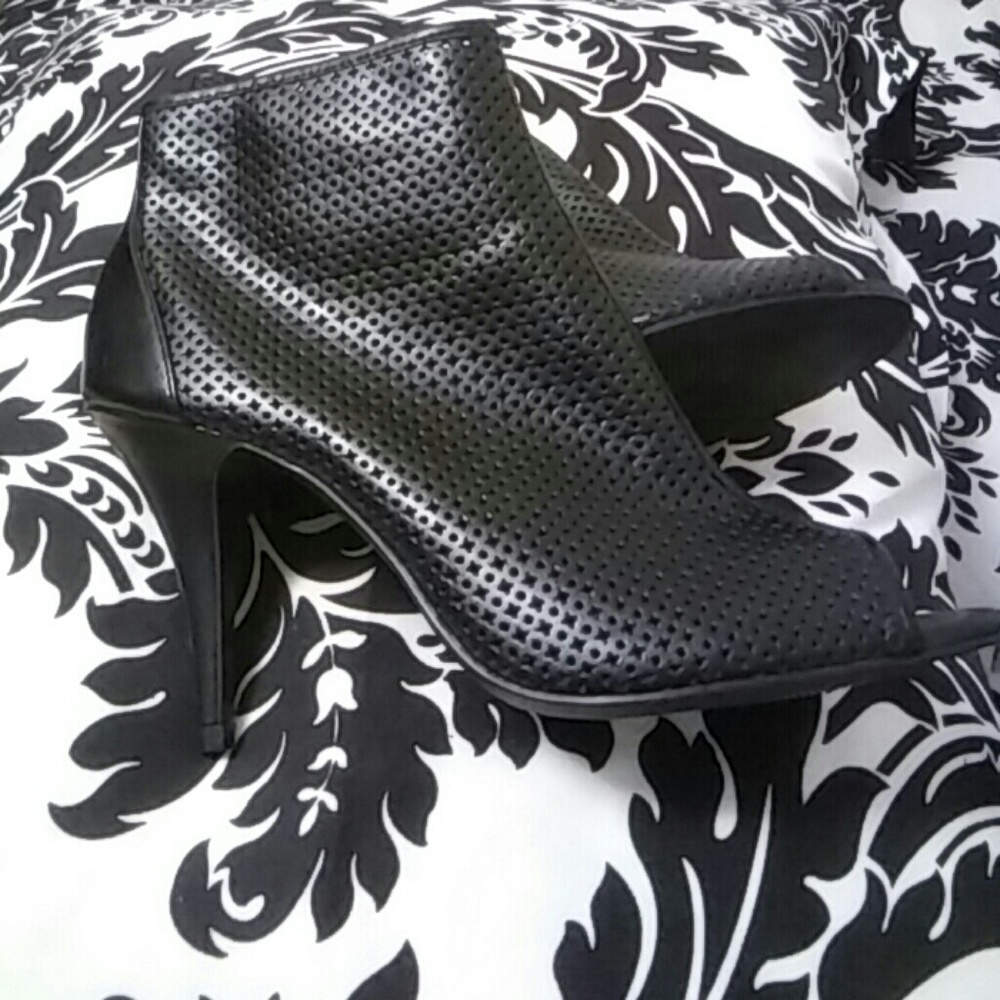 Cute Peep Toe Ankle Booties