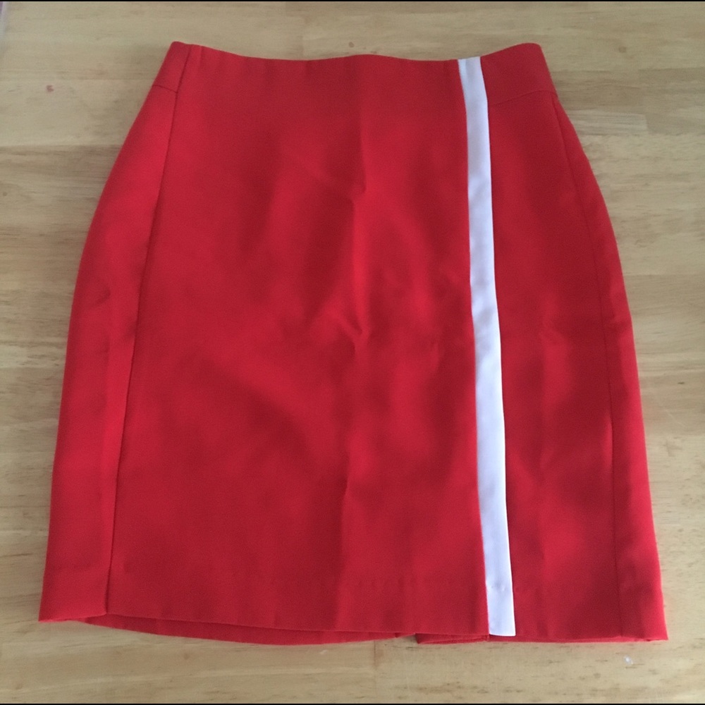 Banana Republic orange pencil skirt - size 2