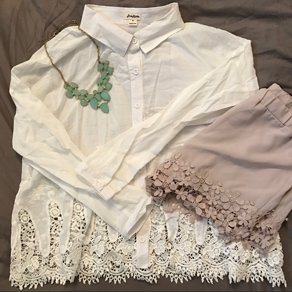 White Boxy Top Blouse