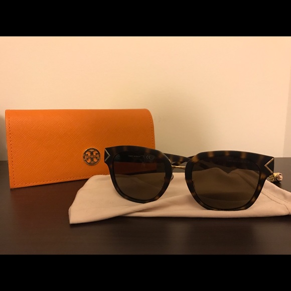 Tory Burch Matte Tortoise Sunglasses