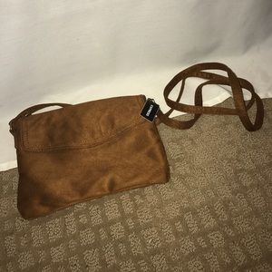 NWT Express Suede Small Crossbody Bag