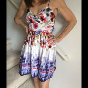 Flowered sundress with back bow